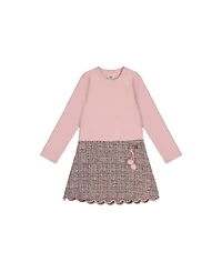 Deux par Toddler Girl (2T-5T) Bi-Material Dress