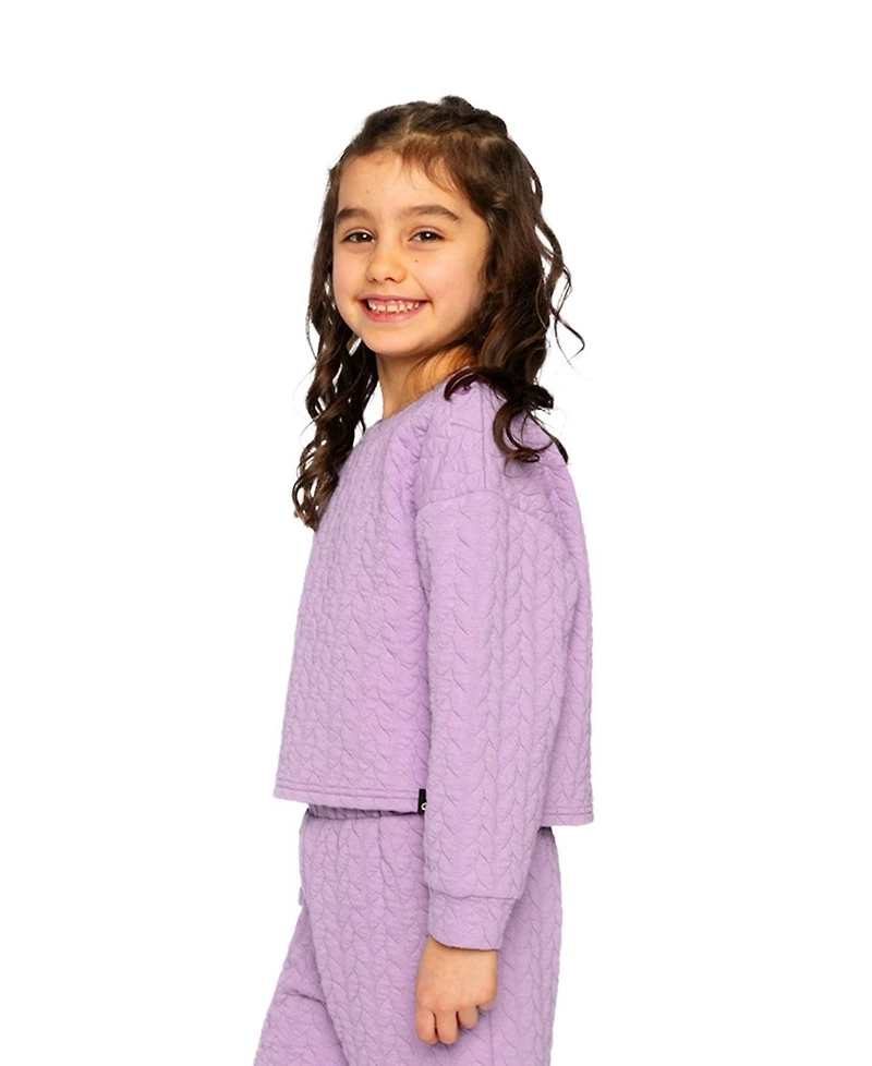 Deux par Girls' (6–14) Jacquard Sweatshirt