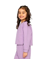Deux par Girls' (6–14) Jacquard Sweatshirt