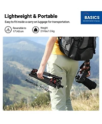Neewer TP14B Camera Tripod with 182 cm, 13.2 lb for select iPhone models