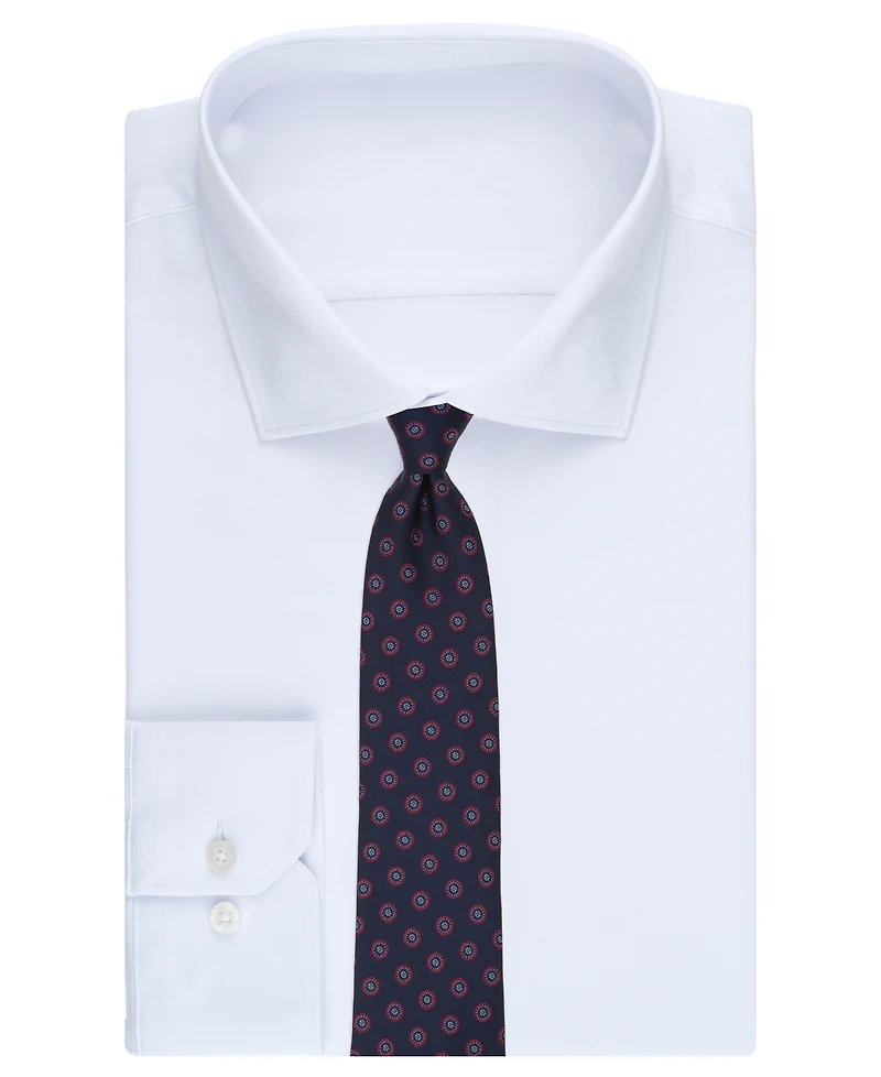 B by Brooks Brothers Men's Circle Flower Medallion Classic Tie