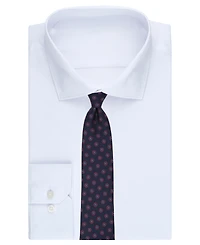 B by Brooks Brothers Men's Circle Flower Medallion Classic Tie