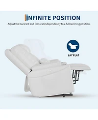 gaomon Electric Power Lift Recliner Chair – Stand Assist for Elderly, 3 Positions, Usb Ports, Cup Holders and Side Pockets, Living Room