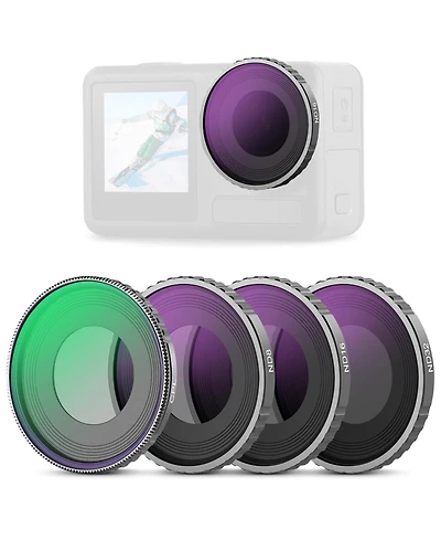 Neewer ND8 Camera Lens Accessory with Cpl, ND8, ND16 for select Dji Osmo Action models