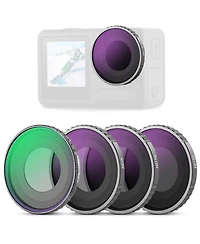 Neewer ND8 Camera Lens Accessory with Cpl, ND8, ND16 for select Dji Osmo Action models