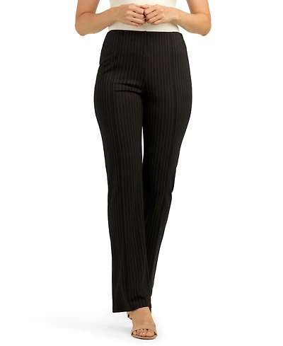 Bcx Juniors' Mid-Rise Knit Flared Pants