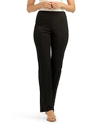 Bcx Juniors' Mid-Rise Knit Flared Pants