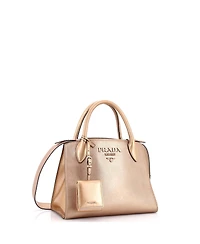 Pre-Owned Prada Small Monochrome Tote Saffiano with City Calf