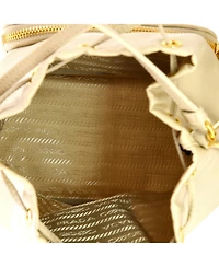 Pre-Owned Prada Small Drawstring Bucket Bag Tessuto