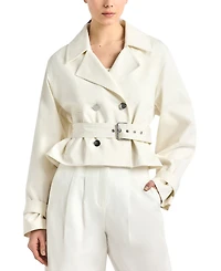 Derek Lam 10 Crosby Women's Renata Cropped Trench Jacket