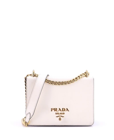 Pre-Owned Prada Small Chain Flap Bag Saffiano Leather