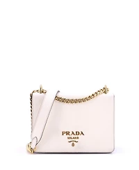 Pre-Owned Prada Small Chain Flap Bag Saffiano Leather
