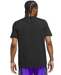 adidas Men's Bold Basketball Court Graphic Crewneck T-Shirt