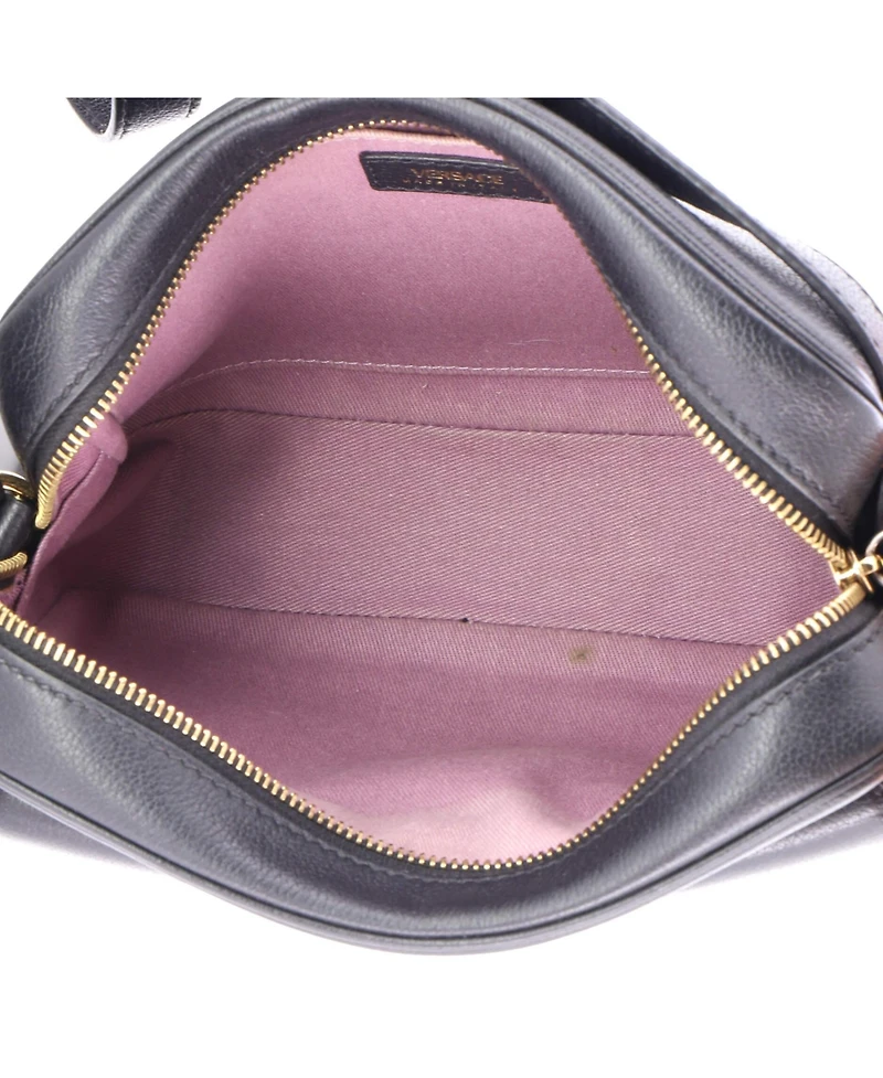 Pre-Owned Versace Small La Medusa Flap Pocket Camera Bag Leather
