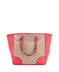 Pre-Owned Gucci Medium Bree Tote Gg Canvas with Leather