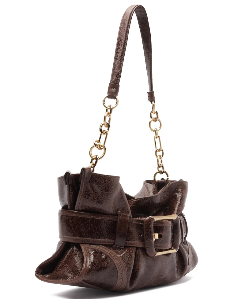 Arezzo Riley Medium Leather Shoulder Handbag