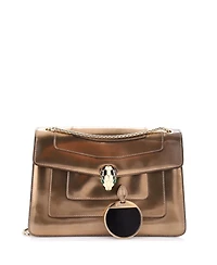 Pre-Owned Bvlgari Medium Serpenti Forever Shoulder Bag Patent