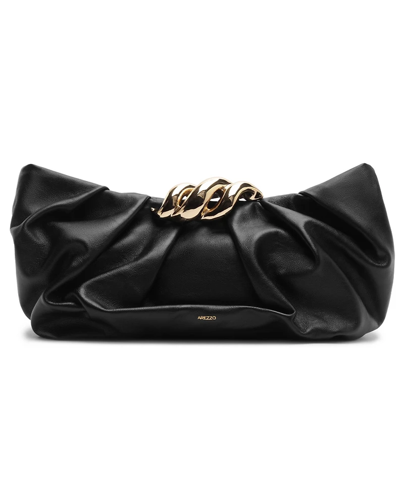 Arezzo Caitlyn Small Leather Clutch Handbag