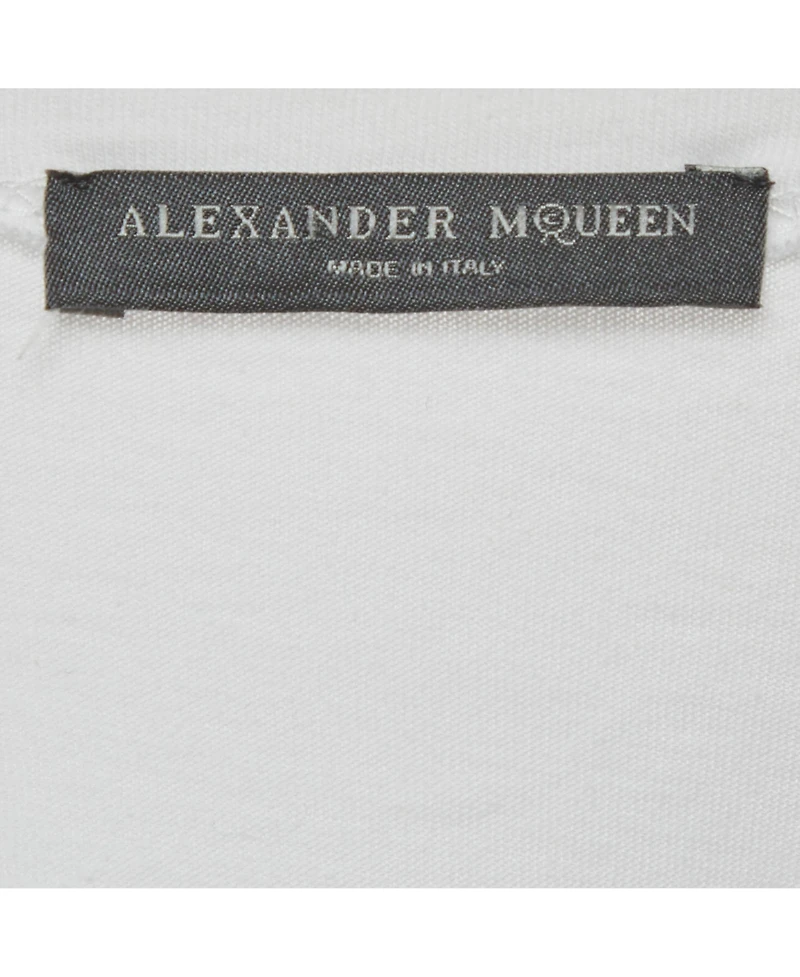 Pre-Owned Alexander Mcqueen Women's Embroidered Botanical Jersey T-Shirt