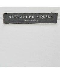 Pre-Owned Alexander Mcqueen Women's Embroidered Botanical Jersey T-Shirt