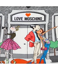 Pre-Owned Love Moschino Women's Boutique Scene Graphic Cotton T-Shirt