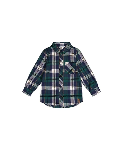 Deux par Little and Big Boy (6-12) Plaid Shirt
