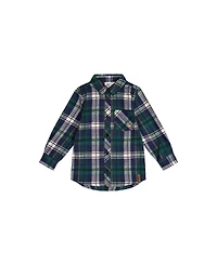 Deux par Little and Big Boy (6-12) Plaid Shirt