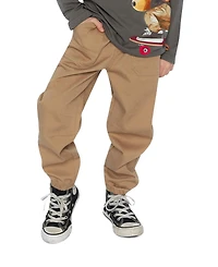 Deux par Little and Big Boy (6-12) Stretch Canvas Jogger Pants