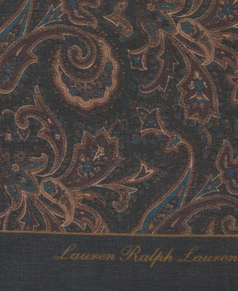 Lauren Ralph Paisley Small Square Scarf