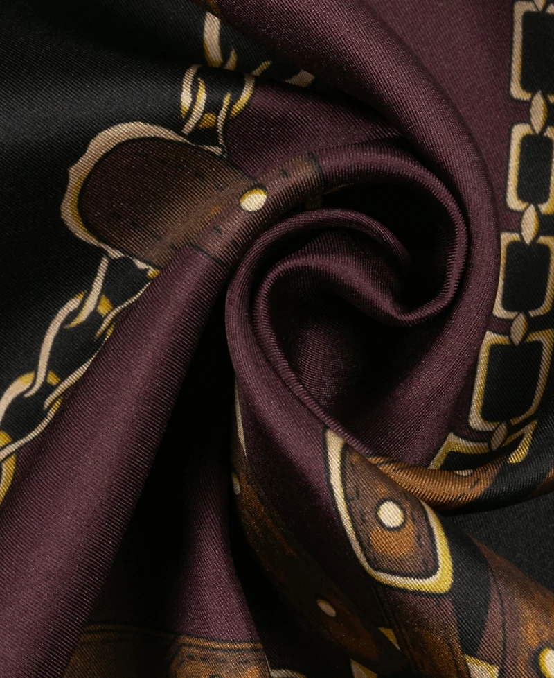 Lauren Ralph Lauren Belting Logo Crest Square Scarf