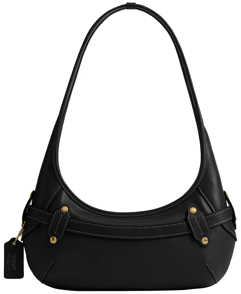 Coach Belted Ergo Leather Small Shoulder Handbag