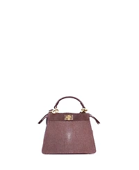 Pre-Owned Fendi Petite Peekaboo ISeeU Bag Stingray and Leather