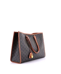 Pre-Owned Celine Horizontal Cabas Tote Triomphe Coated Canvas