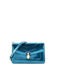 Pre-Owned Bvlgari Small Serpenti Forever Shoulder Bag Metallic Leather