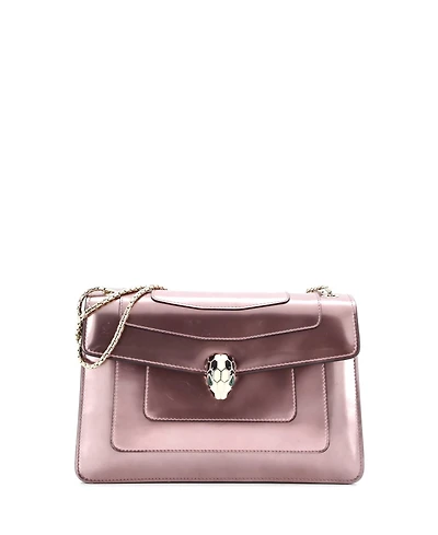 Pre-Owned Bvlgari Medium Serpenti Forever Shoulder Bag Patent