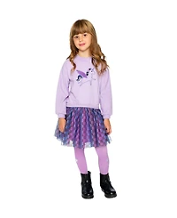 Deux par Toddler Girls Bi-Material Dress