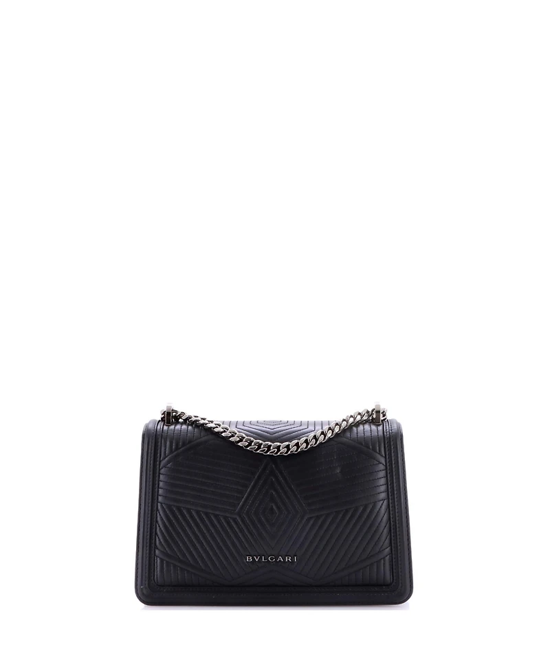 Pre-Owned Bvlgari Serpenti Forever Shoulder Bag Quilted Leather