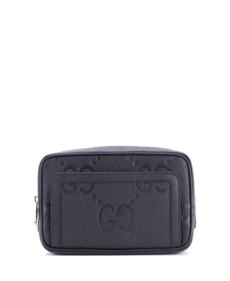 Pre-Owned Gucci Small Belt Bag Jumbo Gg Embossed Leather