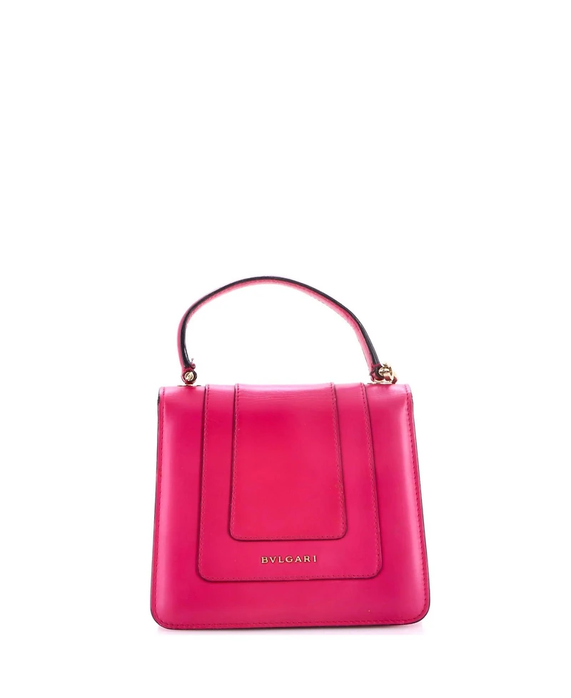 Pre-Owned Bvlgari Medium Serpenti Forever Top Handle Bag Leather