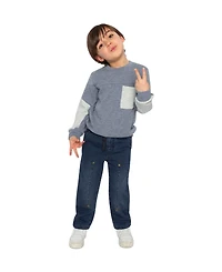 Deux par Little and Big Boy(6-12) French Terry Denim Pants