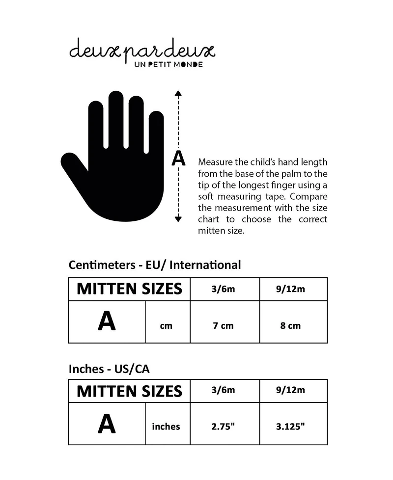 Deux par Baby Unisex (3M-12M) Infant Sherpa Mittens