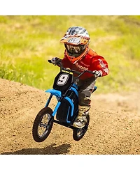 homfan 42.9x11.0x20.1 24V Kids Electric Ride-On Motorcycle, Remote Control, 350W Motor, Metal Frame, Outdoor Play