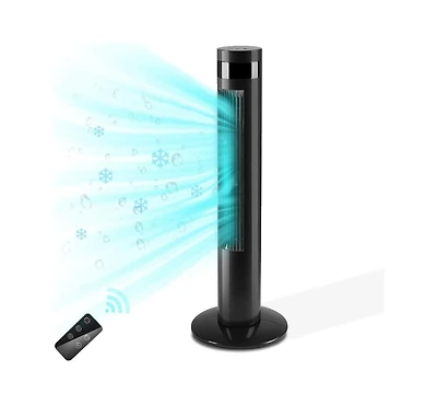 Cowsar 36'' Bladeless Tower Fan with Remote, Quiet Cooling