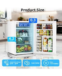 Cowsar 4.5 Cu.Ft Compact Refrigerator with Freezer