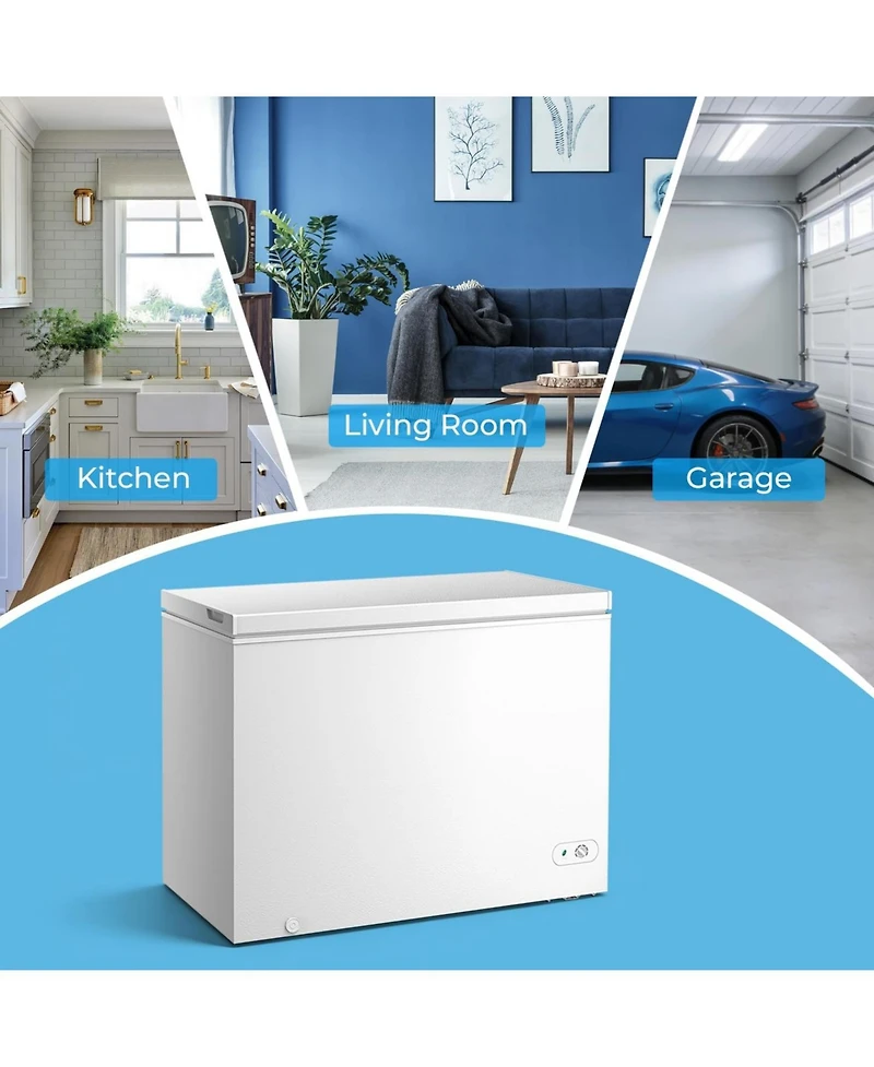 Cowsar 10.0 Cu.Ft Chest Freezer with 3 Baskets