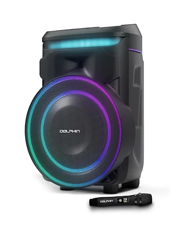 Dolphin KnightWave 1800 Bluetooth Speaker System with Led Lights and Microphone Portable Dj Party Speaker