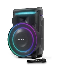 Dolphin KnightWave 1800 Bluetooth Speaker System with Led Lights and Microphone Portable Dj Party Speaker