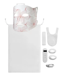 Lovery Led Light Therapy Face and Neck Set with Multiple Wavelengths - Fda-Cleared Anti-Aging Skin Rejuvenation, Medical-Grade Silicone