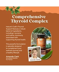 Thyroid Support Capsules | Iodine Thyroid Supplement | Tyrosine Bladderwrack Kelp Selenium and Ashwagandha | 120 ct