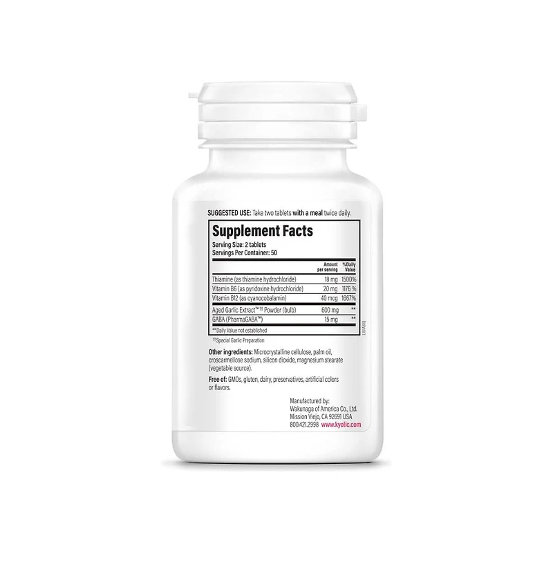 Kyolic Aged Garlic Extract Formula 101, Stress and Fatigue Relief